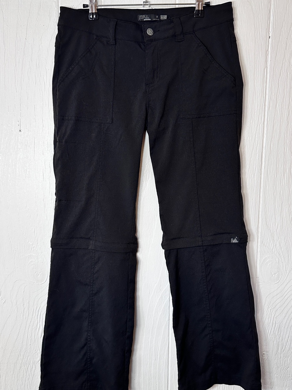 Prana Black Women's Pants with Decorative Button